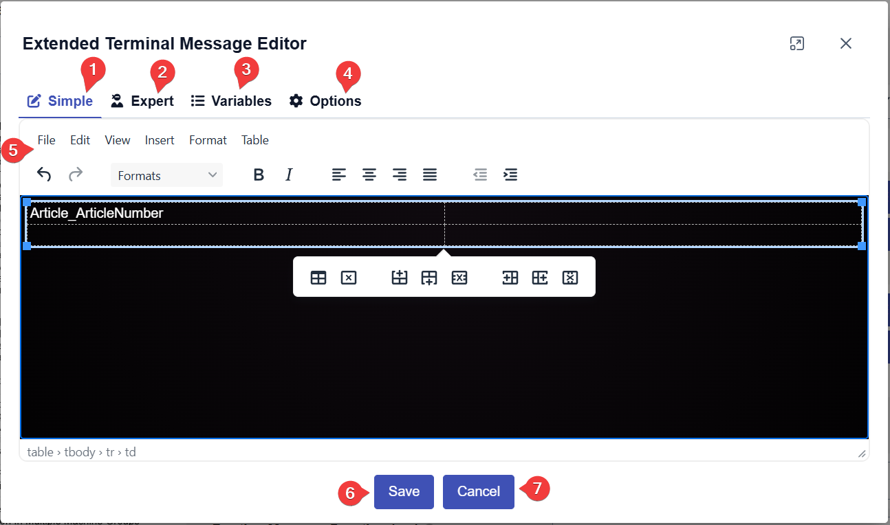 Extended Editor