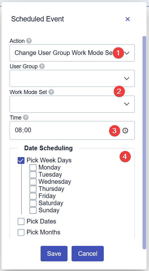 Scheduled Events